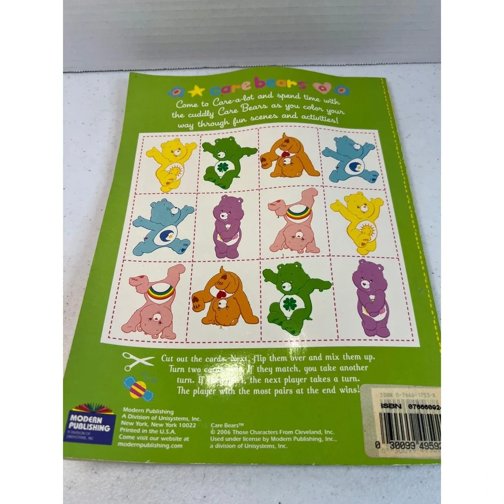 Vintage 2006 Care Bears Giant Coloring and Activity Book Caring Is What Counts
